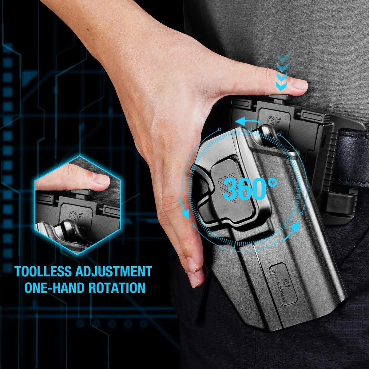 Universal outside-the-waistband holster