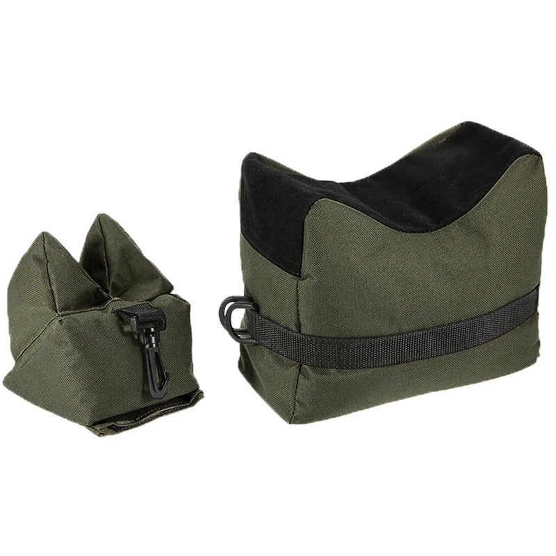 Front and rear shooting rest bags, green