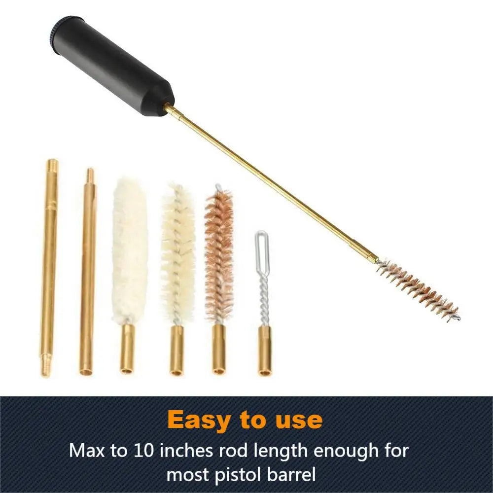 Pocket pistol cleaning kit
