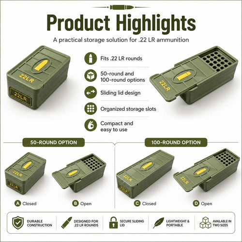 .22 LR drawer style ammo box