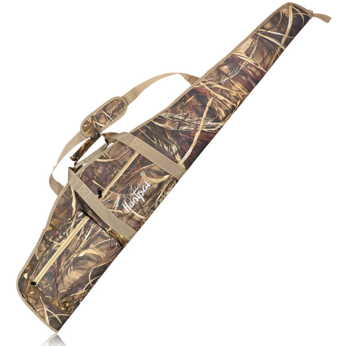 Padded soft rifle case in camouflage