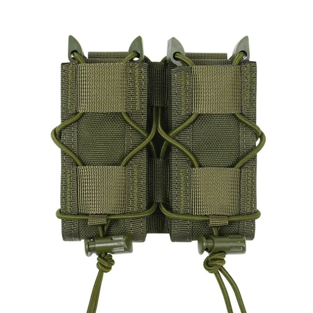 MOLLE pistol magazine pouch, double, green