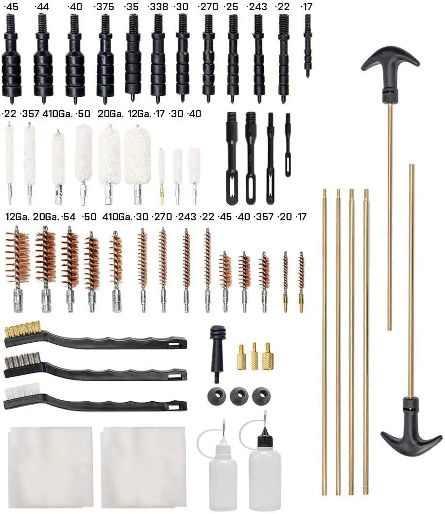 Universal cleaning kit in a carry case