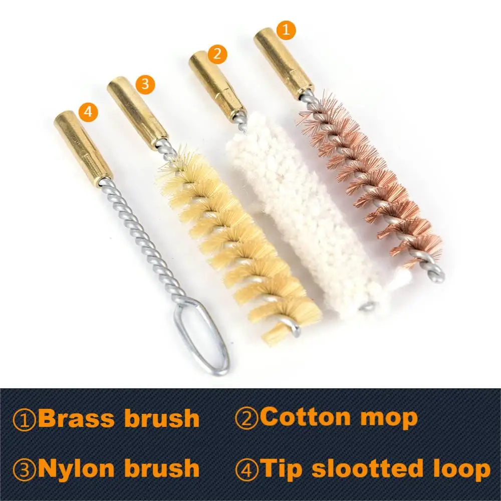 Pocket pistol cleaning kit