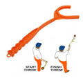 Hand thrower for clay targets