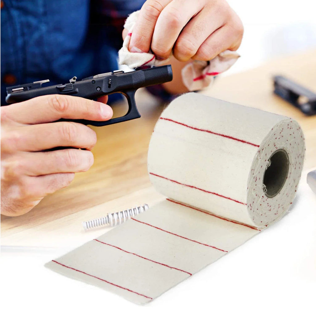 Roll of cotton cleaning cloth