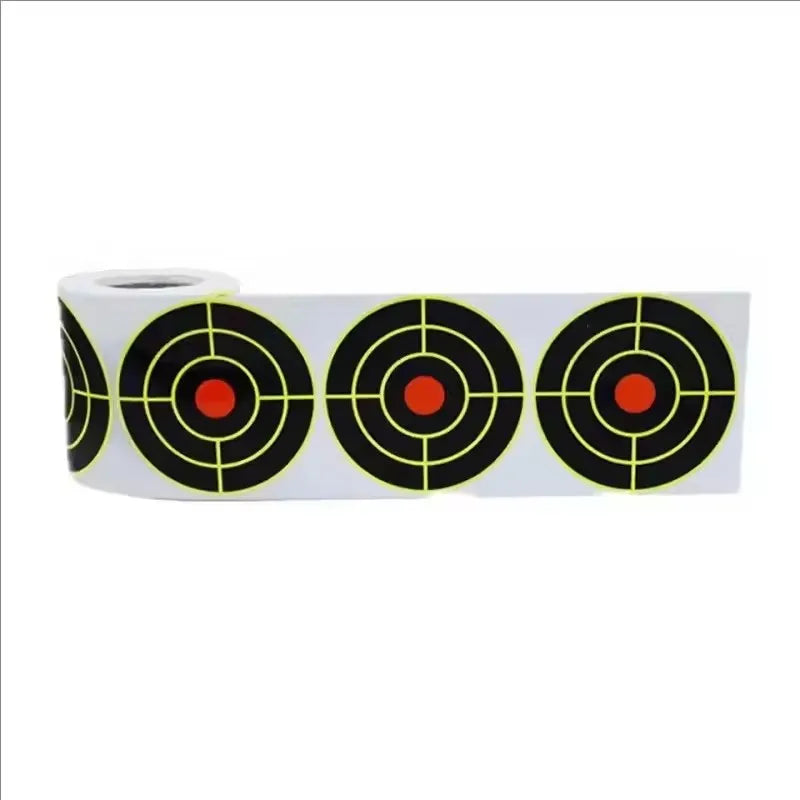 Roll of three inch splatter target stickers