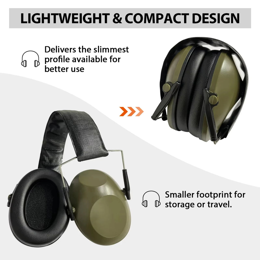Folding slim earmuffs