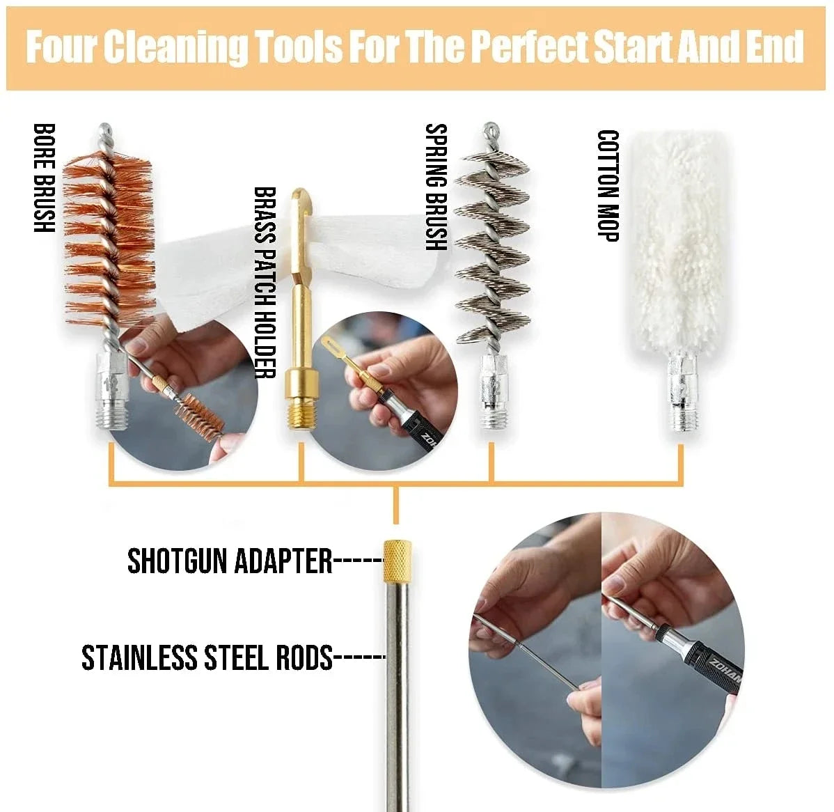12 gauge shotgun cleaning kit