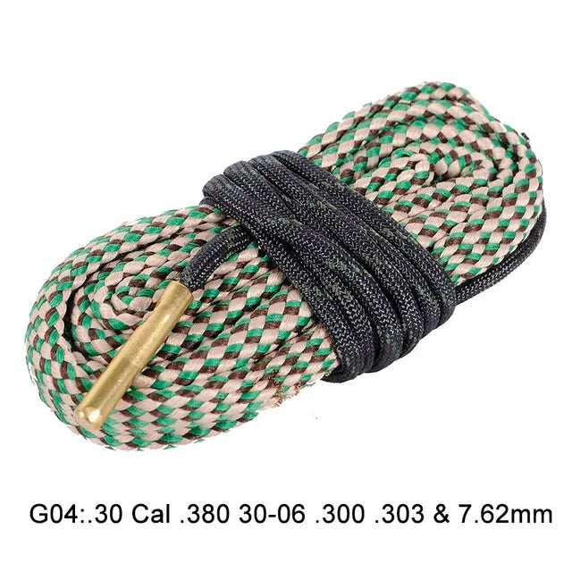 Bore snake pull-through cleaner, .30, .308, .30-06, .303 and 7.62 mm