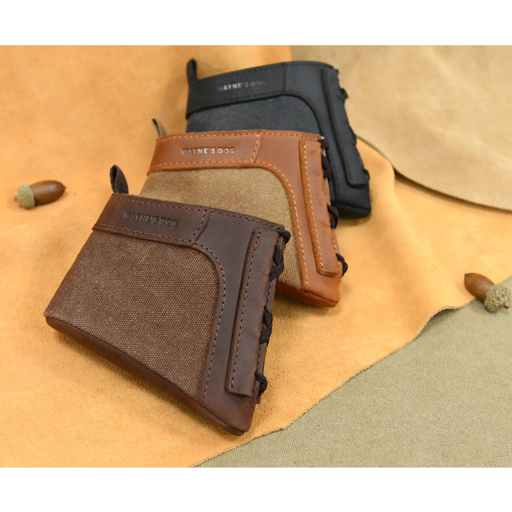 Leather and canvas slip-on recoil pad