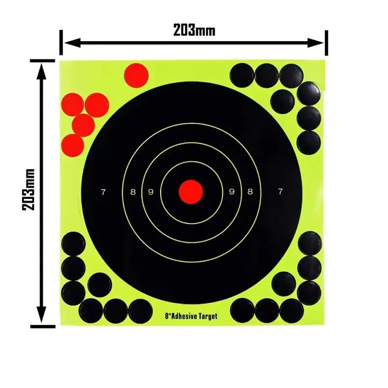 Eight inch splatter target