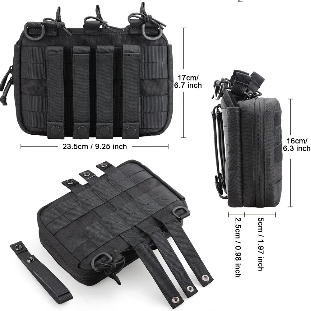 MOLLE admin pouch with three magazine holders