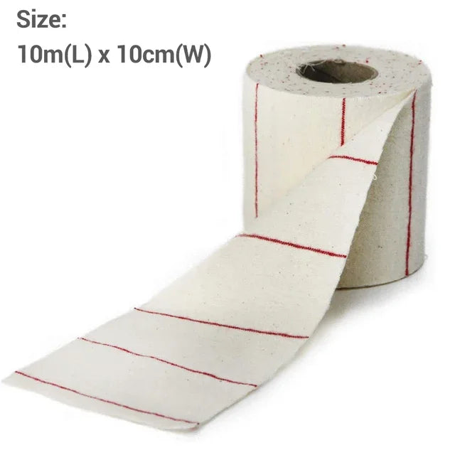 Roll of cotton cleaning cloth, 10 cm wide